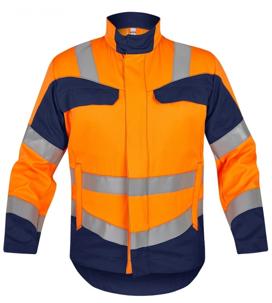 ROFA-Jacke, Multi 7, leuchtorange/marine