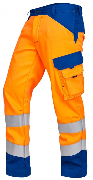 ROFA-Bundhose, Multi 7, leuchtorange/kornblau