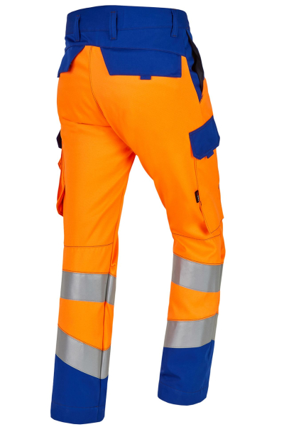ROFA-Bundhose, Multi 7, leuchtorange/kornblau