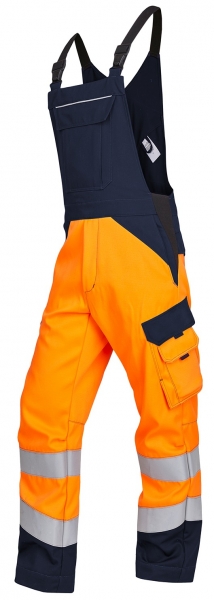 ROFA-Latzhose, Multi 7, leuchtorange/marine