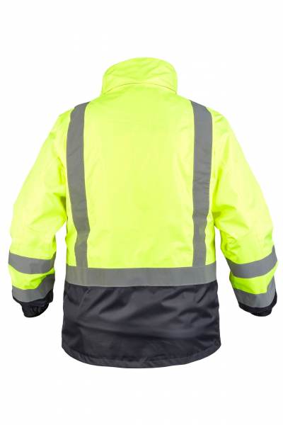 Parka J410171, WARN- & WETTERSCHUTZ, leuchtgelb-marine