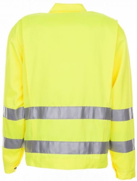 PLANAM Warn-Schutz-Arbeits-Berufs-Bund-Jacke, Warnschutz-Bekleidung, MG 290, uni gelb