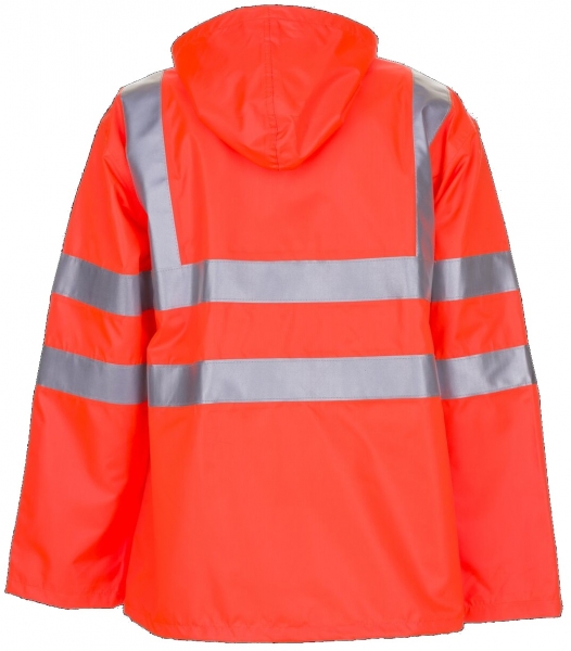 PLANAM Warn-Schutz-Regen-Arbeits-Berufs-Jacke uni, Wetterschutz-Bekleidung orange