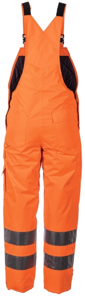 PLANAM Winter-Arbeits-Berufs-Latz-Hose uni, Warn-Wetter-Schutz-Bekleidung orange