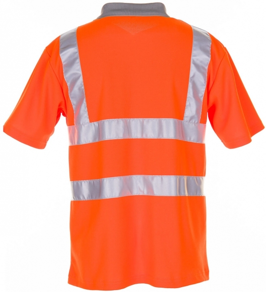 PLANAM Polo-Shirt 2-farbig Warn-Schutz-Bekleidung, orange/grau
