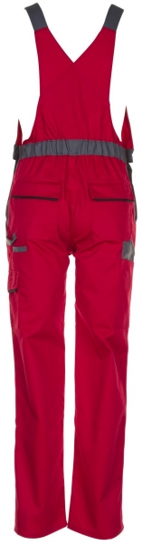 PLANAM-Arbeits-Berufs-Latz-Hose, HIGHLINE, MG 285, rot/schiefer/schwarz