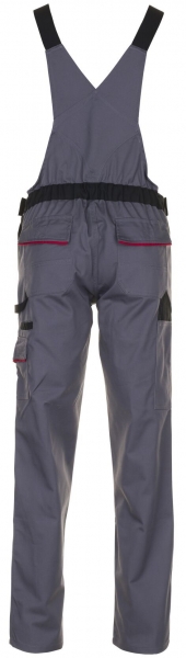 PLANAM-Damen-Arbeits-Berufs-Latz-Hose, HIGHLINE, MG 285, schiefer/schwarz/rot