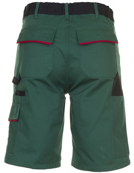 PLANAM Arbeits-Berufs-Shorts, HIGHLINE, 285 g/m², grün/schwarz/rot