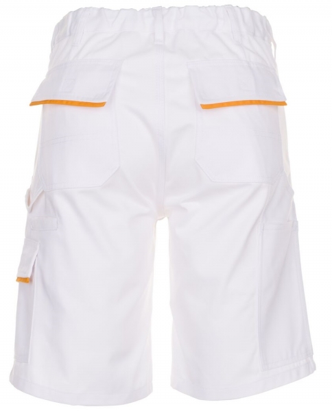 PLANAM Arbeits-Berufs-Shorts, 285 g/m, reinwei/reinwei/gelb