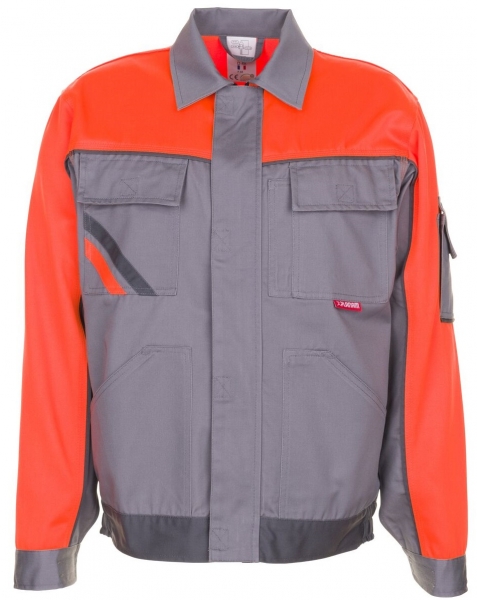 PLANAM Arbeits-Berufs-Bund-Jacke, VISLINE, MG 285, zink/orange/schiefer