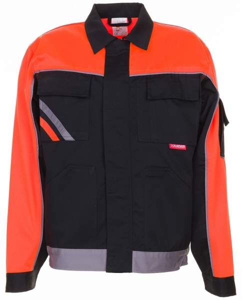 PLANAM Arbeits-Berufs-Bund-Jacke, VISLINE, MG 285, schwarz/orange/zink