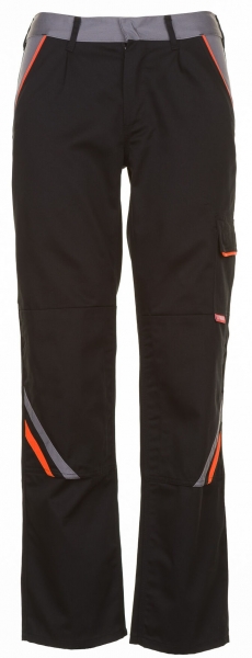 PLANAM-Arbeits-Berufs-Bund-Hose, schwarz/orange/zink