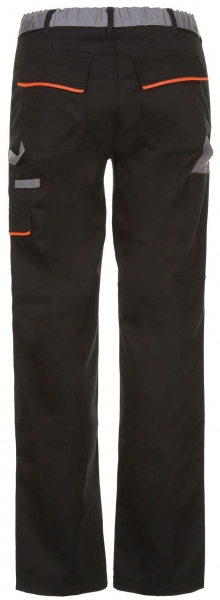 PLANAM-Arbeits-Berufs-Bund-Hose, schwarz/orange/zink