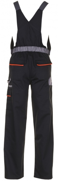 PLANAM-Arbeits-Berufs-Latz-Hose, VISLINE, MG 285, schwarz/orange/zink