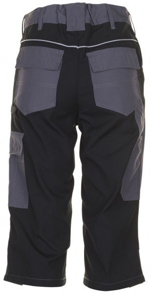 PLANAM 3/4 Hose, Arbeits-Berufs-Shorts, PLALINE, 280 g/m, schiefer/schwarz