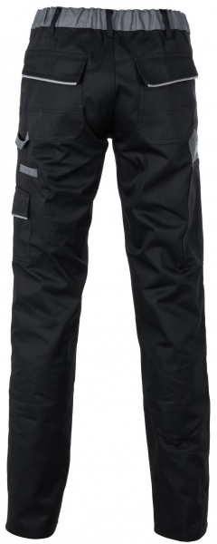 PLANAM-Damen-Arbeits-Berufs-Bund-Hose, Highline, 285 g/m, schwarz/schiefer/zink