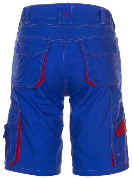 PLANAM-Arbeits-Berufs-Shorts, Basalt, 260 g/m, kornblau/rot