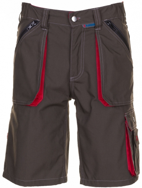 PLANAM-Arbeits-Berufs-Shorts, Basalt, 260 g/m, oliv/rot