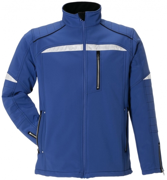 PLANAM-Softshell-Arbeits-Berufs-Jacke, Duraline, 270 g/m, kornblau/schwarz