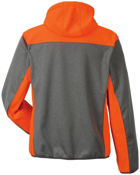 PLANAM-Softshelljacke, Kontrast, 370 g/m, grau/orange