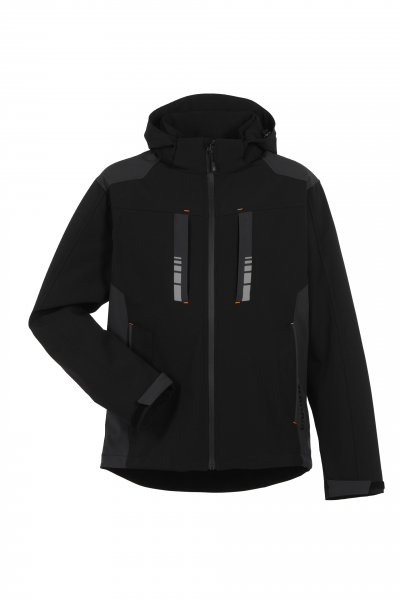 Planam-Outdoor Moto Softshelljacke schwarz/grau