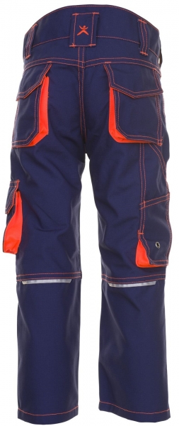 PLANAM-Junior-Arbeits-Berufs-Bund-Hose, 260 g/m, marine/orange