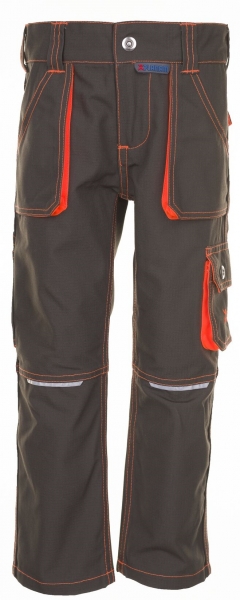 PLANAM-Junior-Arbeits-Berufs-Bund-Hose, 260 g/m, oliv/orange