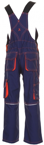 PLANAM-Junior-Arbeits-Berufs-Latz-Hose, 260 g/m, marine/orange