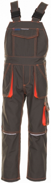 PLANAM-Junior-Arbeits-Berufs-Latz-Hose, 260 g/m, oliv/orange