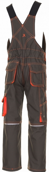 PLANAM-Junior-Arbeits-Berufs-Latz-Hose, 260 g/m, oliv/orange