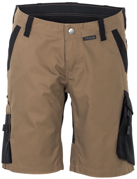 PLANAM-Damen-Shorts, Norit, 245 g/m, sand/schwarz