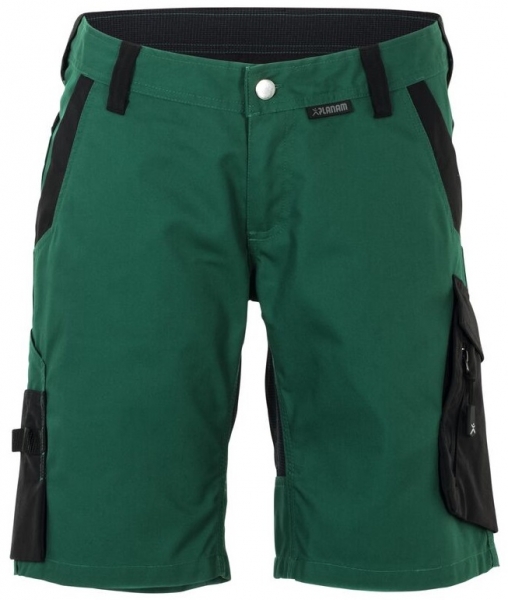 PLANAM-Damen-Shorts, Norit, 245 g/m², grün/schwarz