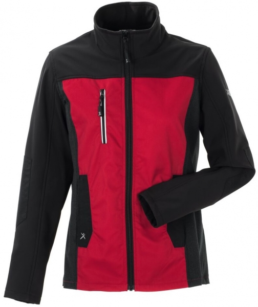 PLANAM-Damen-Hybridjacke, Norit, 245 g/m, rot/schwarz