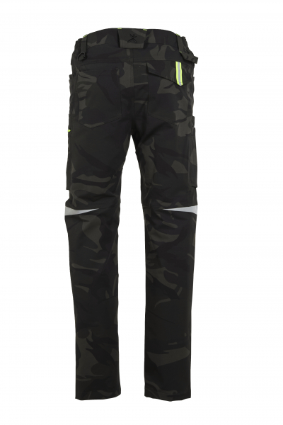Planam-rECOline Bundhose camouflage/schwarz