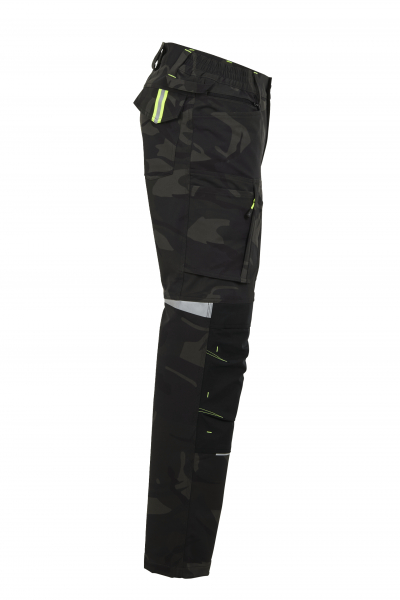 Planam-rECOline Bundhose camouflage/schwarz