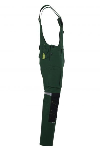 Planam-rECOline Latzhose gr�n/schwarz