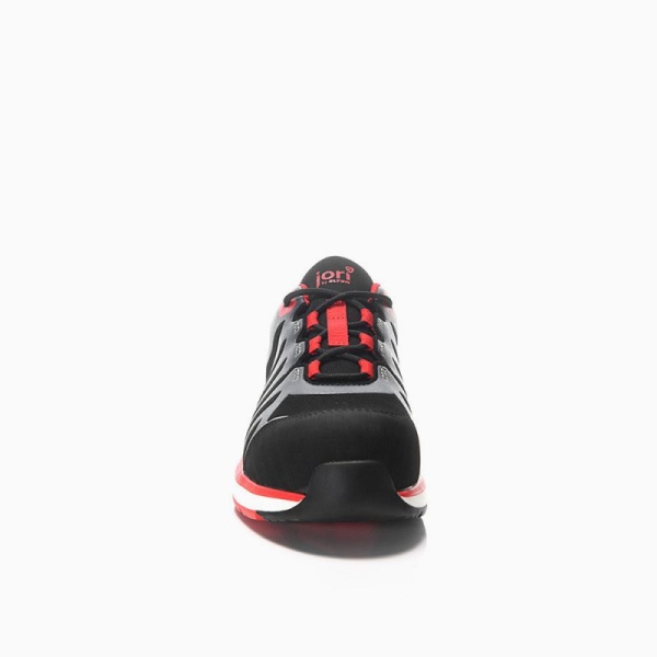 JORI-Sicherheitshalbschuhe, jo_RAPID black-red Low ESD S3, schwarz/rot