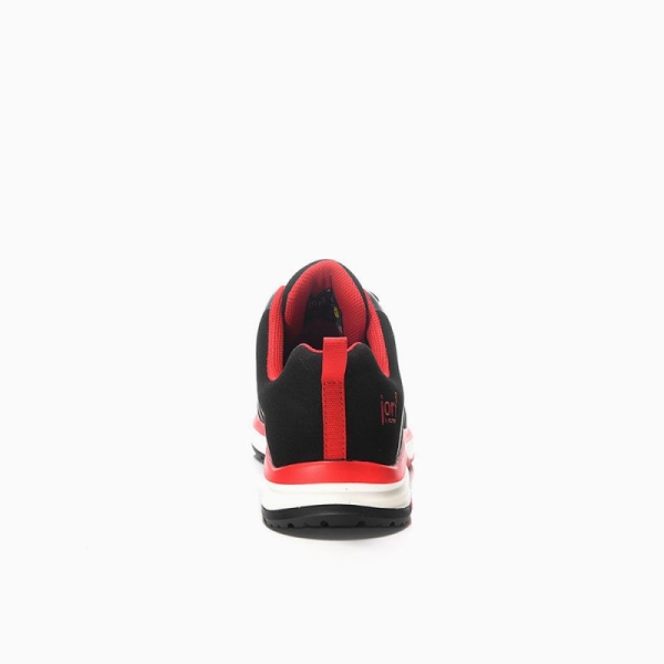 JORI-Sicherheitshalbschuhe, jo_RAPID black-red Low ESD S3, schwarz/rot
