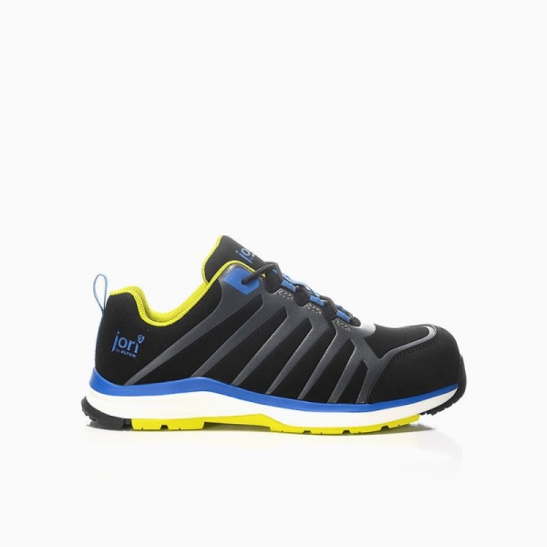 JORI-Sicherheitshalbschuhe, jo_RAPID blue-yellow Low ESD S3, blau/gelb