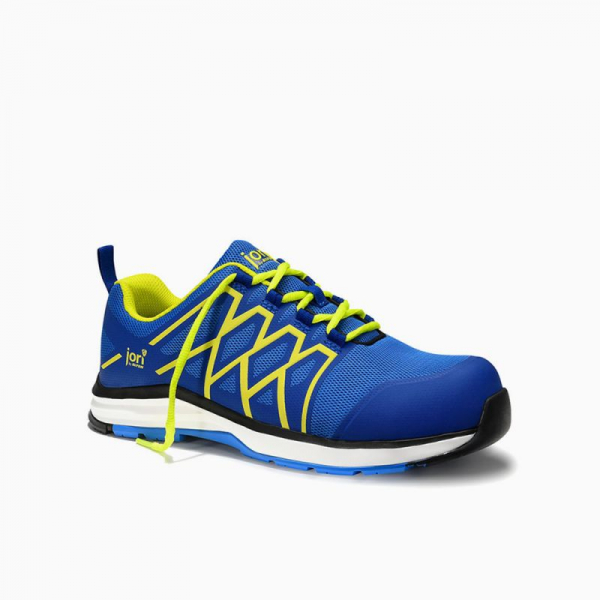 JORI-Sicherheitshalbschuhe, jo_SWIFT blue-yellow Low ESD S1P, blau/gelb