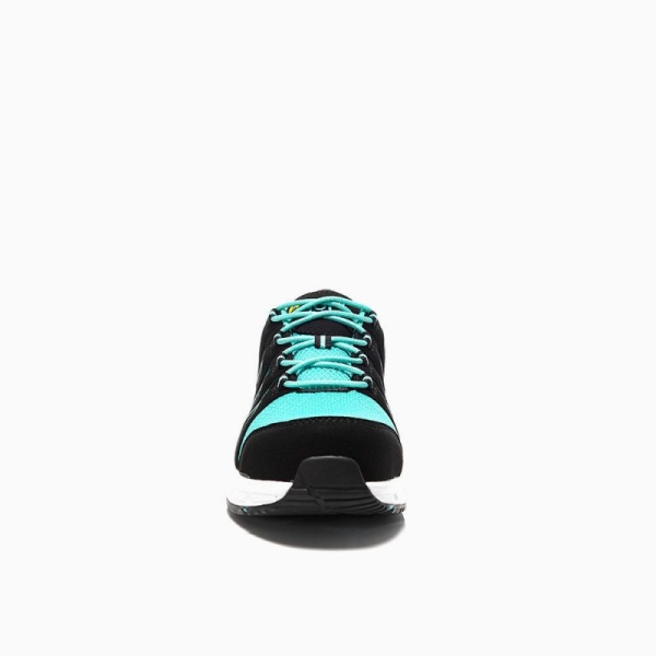 JORI-Sicherheitshalbschuhe, jo_SPEEDY black-aqua Low ESD S1P, schwarz/aqua