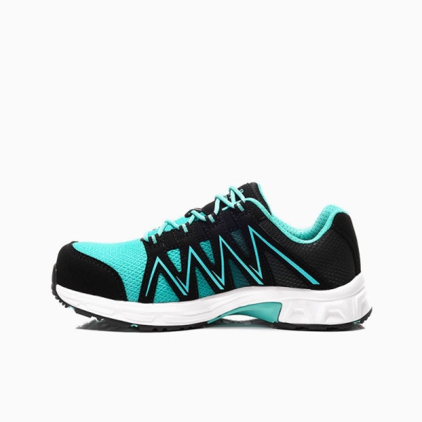 JORI-Sicherheitshalbschuhe, jo_SPEEDY black-aqua Low ESD S1P, schwarz/aqua