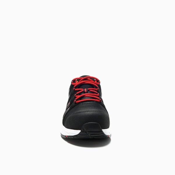 JORI-Sicherheitshalbschuhe, jo_SPEEDY black-red Low ESD S1P, schwarz/rot