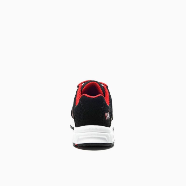 JORI-Sicherheitshalbschuhe, jo_SPEEDY black-red Low ESD S1P, schwarz/rot
