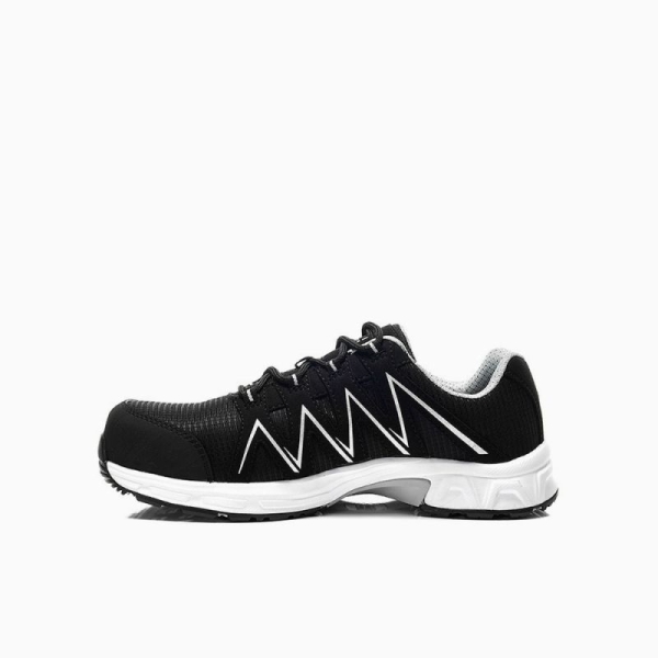 JORI-Sicherheitshalbschuhe, jo_SPEEDY black-silver Low ESD S3, schwarz/silber