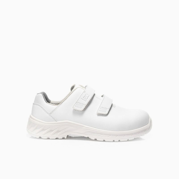 JORI-Sicherheitshalbschuh, jo_CLEAN Strap white Low ESD S3, wei�