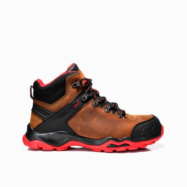 JORI-Sicherheitshalbschuhe, jo_POWERFUL brown Mid S3, braun