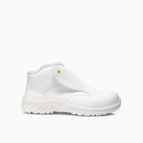 JORI-Sicherheitsschn�rstiefel, jo_CLEAN Slipper white Mid ESD S3