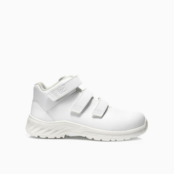 JORI-Sicherheitsschn�rstiefel, jo_CLEAN Strap white Mid ESD S3, wei�