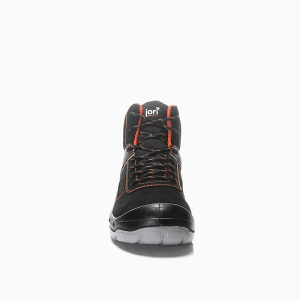 JORI-Sicherheitsschn�rstiefel, jo_COLOUR orange Mid S3, schwarz/orange